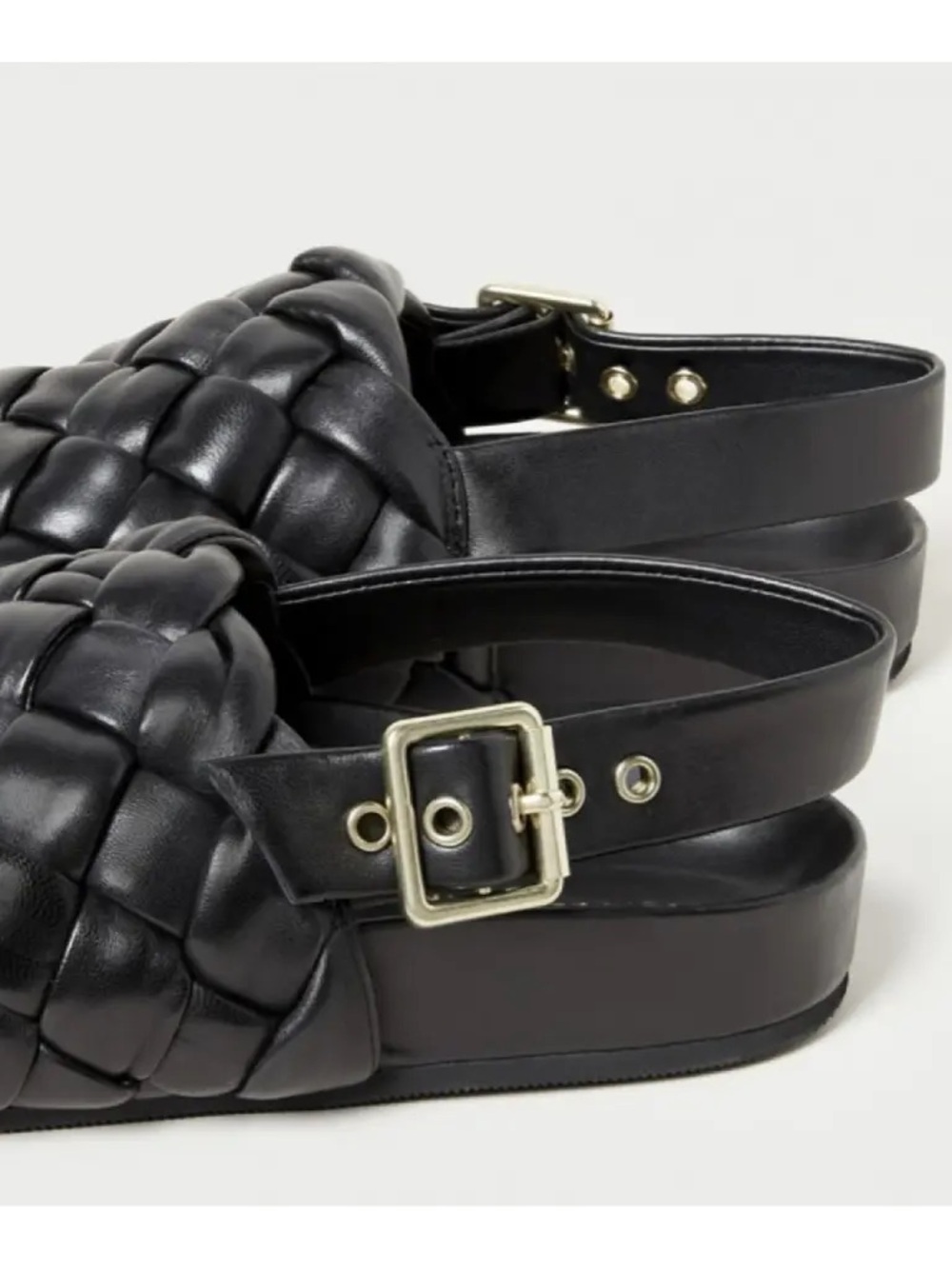 Loeffler Randall Benton Woven Slingback Sandal Black Size 12 - Picture 3 of 13